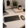 Mey İthalat® Sessiz Kullanım Sunan Bluetooth Klavye Mouse Seti Çoklu Cihaz Uyumlu