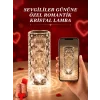 Mey İthalat® Sevgililer Günü İçin Hediye Kristal Lamba Sevgiliye Hediye USB Şarjlı Gece Lambası (Kopya)