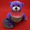 Mey İthalat®  Sevimli Kalp Kutulu Peluş Ayıcık
