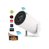 Mey İthalat® Sinema Projektörü Android HDMI USB WİFİ Ses Çıkışlı Ayaklı Projeksiyon Taşınabilir Yeni Nesil
