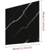 Mey İthalat® SİYAH MERMER DESENLİ ALÜMİNYUM PLASTİK DUVAR STİCKER (30*30)