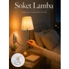 Mey İthalat® Soket Lamba Yatak Başı Işığı Ayarlanabilir Boyunlu