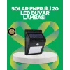 Mey İthalat® Solar Enerjili 20 LED Hareket Sensörlü Duvar Lambası