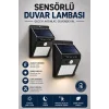 Mey İthalat® Solar Sensörlü Duvar Lambası Bahçe Lamba 20 Led Işık