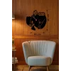 Mey İthalat® Star Wars Temalı Ahşap Duvar Saati - 40x40 cm Lazer Kesim Dekoratif