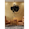 Mey İthalat® Star Wars Temalı Ahşap Duvar Saati - 40x40 cm Lazer Kesim Dekoratif