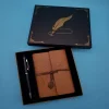 Mey İthalat® Taba Deri Defter ve Kalem Set
