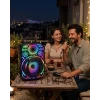 Mey İthalat® Taşınabilir Bluetooth Speaker Mikrofonlu RGB Işıklı Karaoke Ses Sistemi