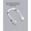 Mey İthalat® Taşınabilir Boyun Fanı Sessiz Çalışma ve USB Şarj Özellikli