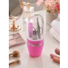 Mey İthalat® Taşınabilir Manikür Seti Pembe Tırnak Bakım ve Kişisel Bakım Kiti