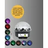 Mey İthalat® Taşınabilir RGB Disko Topu Bluetooth ve Uzaktan Kumanda Özellikli