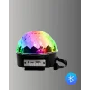 Mey İthalat® Taşınabilir RGB Disko Topu Bluetooth ve Uzaktan Kumanda Özellikli