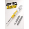 Mey İthalat® Test Cihazı Kontrol Kalemi Çift Başlıklı Şeffaf Elektrik Testi