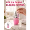 Mey İthalat® Tırnak Bakım Manikür Pedikür Seti 4 Parça Pembe Pratik Günlük Kullanım Yeni Nesil