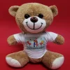 Mey İthalat® Tişörtlü Kahverengi Peluş Ayıcık