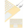 Mey İthalat® Touchpad Uyumlu Bluetooth Klavye Slim Kablosuz Wifi Q Klavye