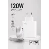 Mey İthalat® Turbo Hızlı Şarj Destekli 120W USB-C Şarj Seti