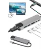 Mey İthalat® Usb Type-c Hub Dönüştürücü Çevirici Çoklayıcı Macbook Çevirici 8 Portlu