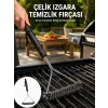 Mey İthalat® Uzun Saplı Paslanmaz Çelik Izgara Temizlik Fırçası Yeni Nesil