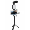 Mey İthalat® Video Making Kit Telefon Tutucu Vlog Video Mini Led Işıklı