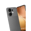 Mey İthalat®  Vivo V60 5G Auto Focus Karbon Kapak - Gri