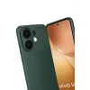 Mey İthalat®  Vivo V60 5G Auto Focus Karbon Kapak - Koyu Yeşil