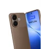 Mey İthalat®  Vivo V60 Lite Auto Focus Karbon Kapak - Kahverengi
