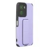 Mey İthalat®  Vivo Y16 Kılıf Mega Standlı Silikon - Lila