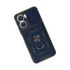 Mey İthalat®  Vivo Y16 Kılıf Pars Lens Yüzüklü Silikon - Lacivert