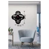 Mey İthalat® Vosvos ve Retro Araba Temalı Ahşap Duvar Saati - 40x40 cm Lazer Kesim