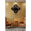 Mey İthalat® Vosvos ve Retro Araba Temalı Ahşap Duvar Saati - 40x40 cm Lazer Kesim