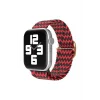Mey İthalat®   Watch 38mm Star Kordon - Zigzag Kırmızı-Siyah
