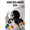 Mey İthalat® Yazılı Kupa Kendi Kendini Karıştıran Mikser Kupa Termos Bardak