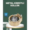 Mey İthalat® Yeniden Doldurulabilir Çakmaklı Küllük Dayanıklı Yapı