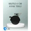 Mey İthalat® Zemin Korumalı 6 cm Kilitli Döner Ayak
