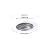 Mutfak Su Lavabo Filtresi Örgü Süzgeç Paslanmaz Çelik 7.5 cm Çap