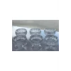 Rayan Cam Ayaklı Kase 6lı Kristal Görünüm