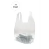 Şeffaf Atlet Poşet Orta Boy 28x50 cm 20 Paket Takriben 4.000 Adet