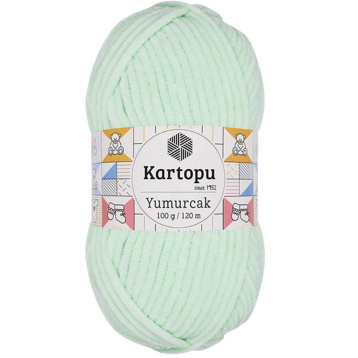 1 Adet Yumurcak Kadife El Örgü İpi Su Yeşili K560