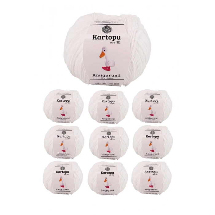 10 Adet Amigurumi El Örgü İpi 50gr 010