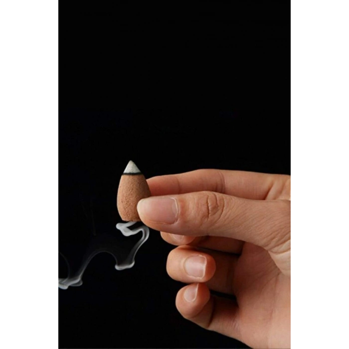 10 Adet Geri Akış Backflow Şelale Tütsü Konisi Tütsü Back Musk Lotus