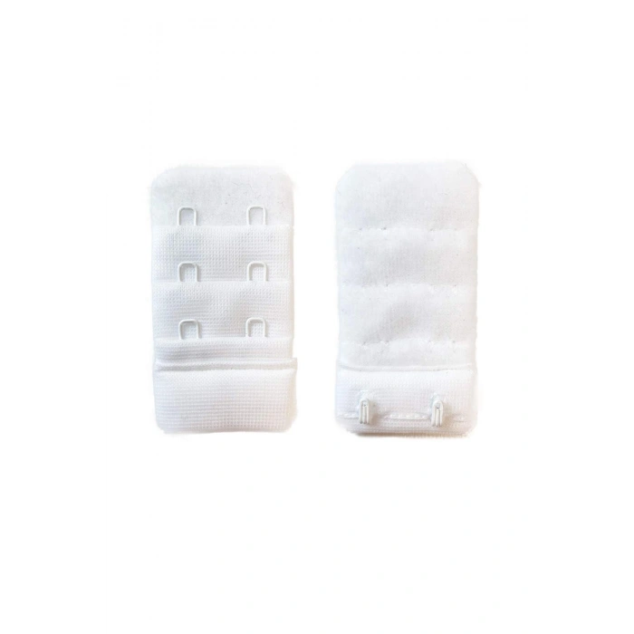 2 Adet Agraf Sütyen Uzatma Kopçası 3 Sıra / 2 Kanca  Beyaz Siyah