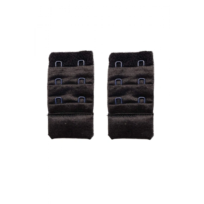 2 Adet Agraf Sütyen Uzatma Kopçası 3 Sıra / 2 Kanca Siyah