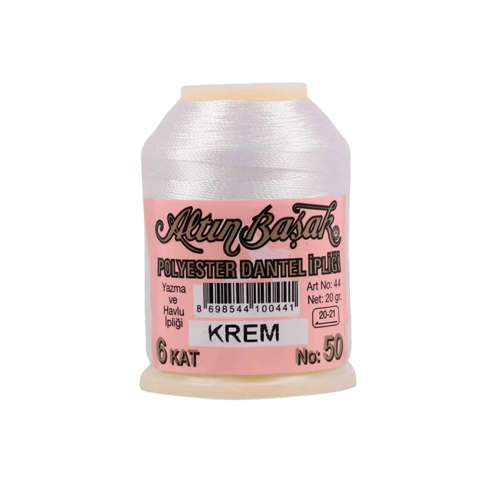 3 Adet Altınbaşak Oya ve Dantel İpi 20 gr - Royaleks - No: KREM - 790 - 430