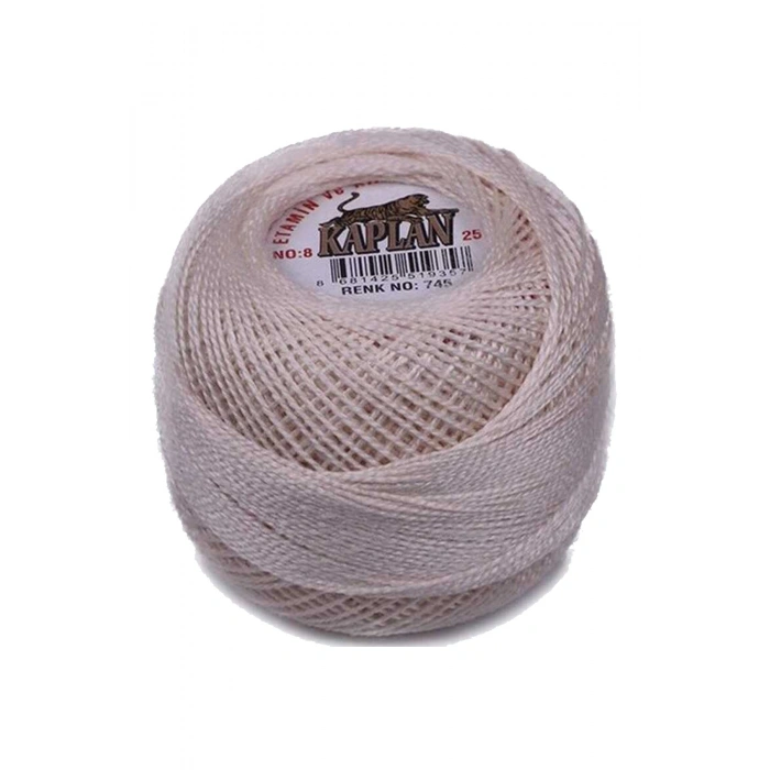 3 Adet Kaplan Etamin Ve Kanaviçe İpi 8 No Kod/Renk: 745 - 345 - 203 - Ryl