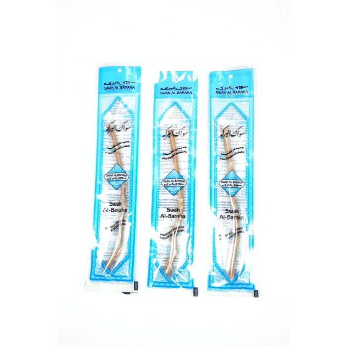 3 Adet Taze Doğal Diş Fırçası Misvak Vakumlu Paket 15 cm Orta Boy