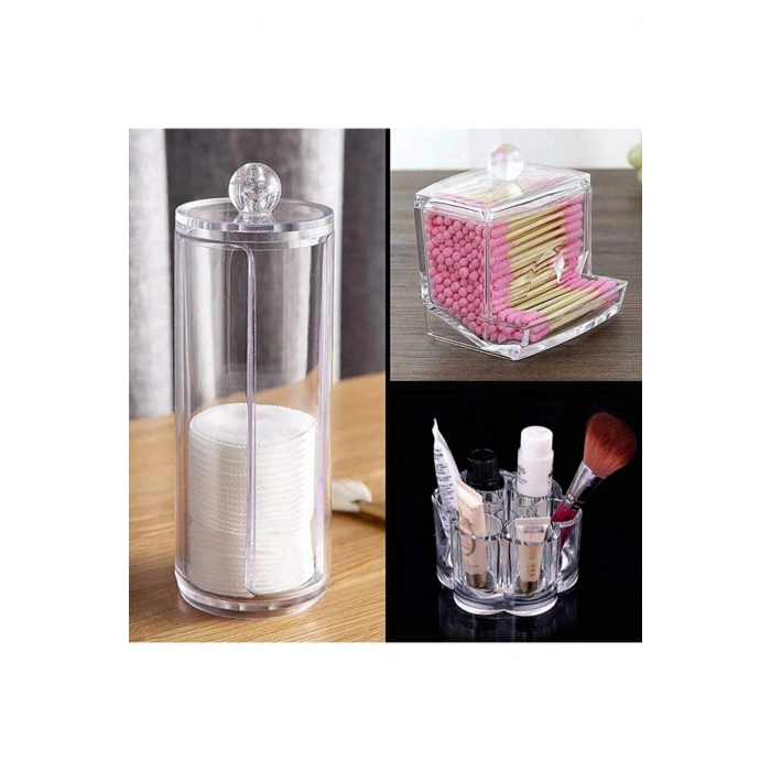 3lü Organizer Makyaj Kozmetik Organizeri