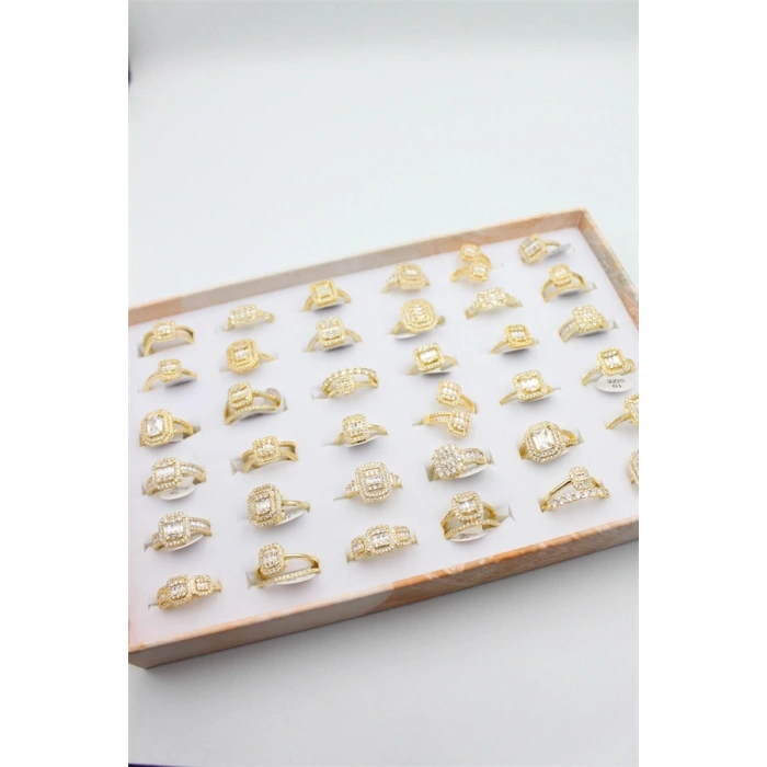 36lı Baget Yüzük Seti - Altın