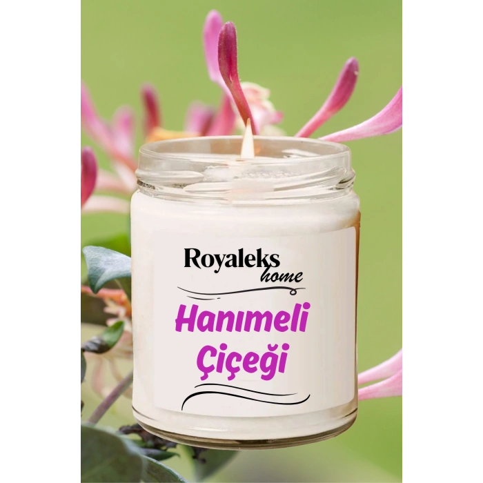 4 Adet Doğal Özel Seri Kokulu Dekoratif Kavanoz Mum 4X210 cc - Çiçek Seti - RYL