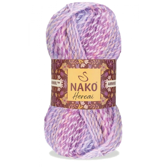 5 Adet Hercai Ebruli Hırka Kazak Atkı Bere El Örgü İpi Yünü 28165